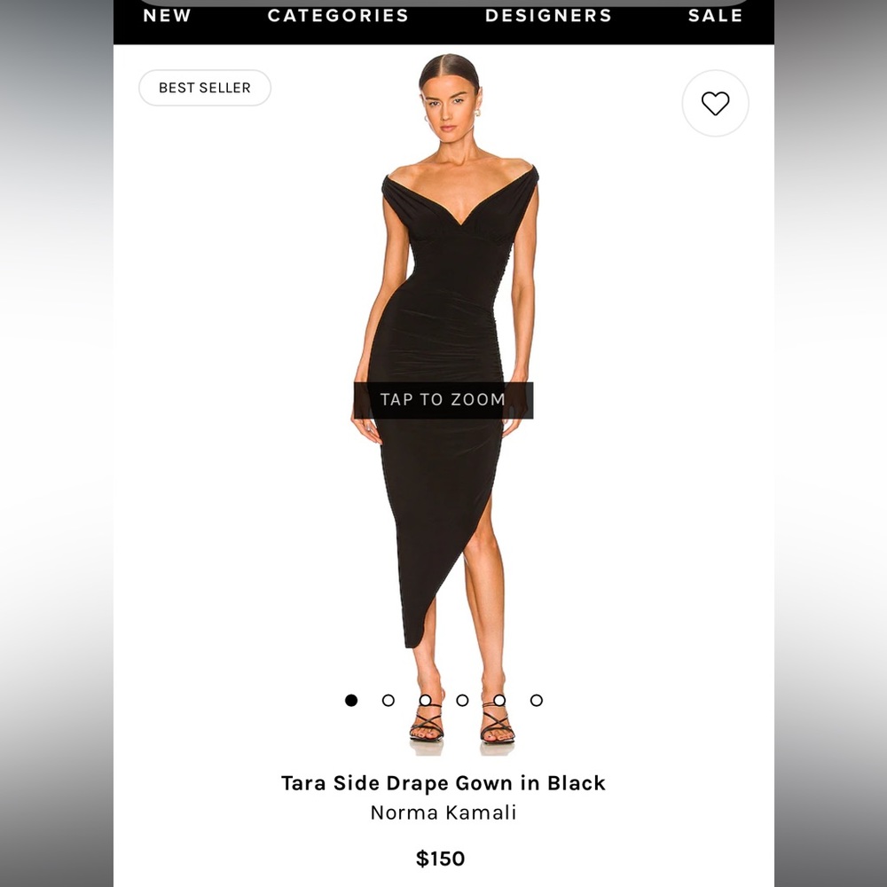 Norma Kamali LBD super flattering